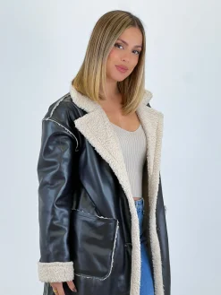 Abrigo cinturón doble faz