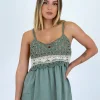 Blusa escote bordado