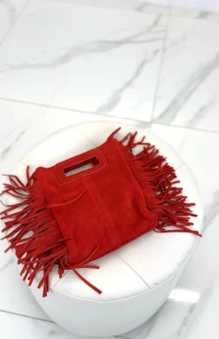 Bolso de piel boho con flecos