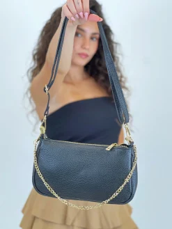 Bolso piel cadena