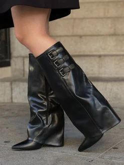 Bota polaina hebillas