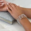 Brazalete trenzado brillos