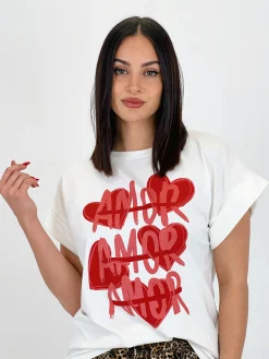 Camiseta estampada amor amor