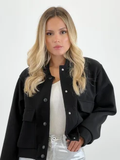 Cazadora bomber efecto paño