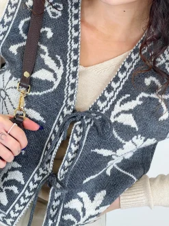 Chaleco punto estampado