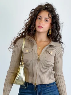 Chaqueta doble cremallera bolsillo