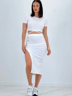 Conjunto top y falda Adele