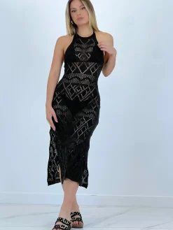 Falda denim cinturón