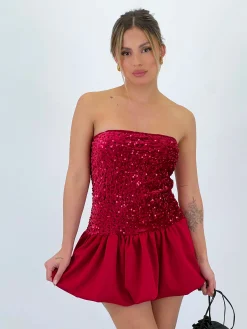 Pantalón recto efecto piel