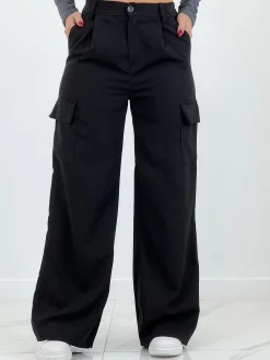 Pantalón wide leg cargo