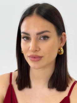 Pendientes aro grueso grande