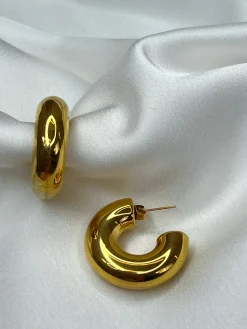 Pendientes aro grueso mediano