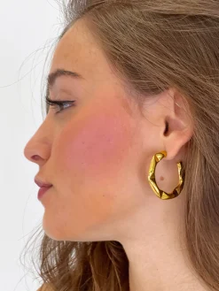 Pendientes aro rizado