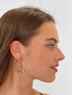 Pendientes aro textura