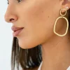 Pendientes aros desigual