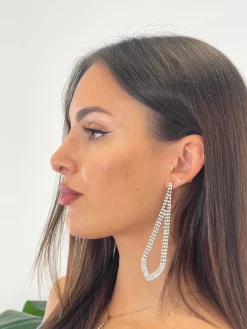 Pendientes lagrima pedrería