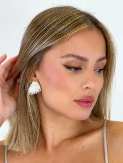 Pendientes lámpara perlas