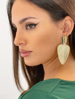 Pendientes pedrería flor