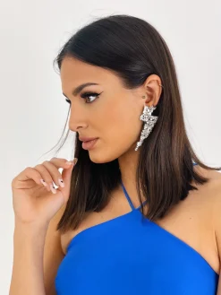 Pendientes rayo pedrería