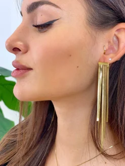 Pendientes tiras cortina