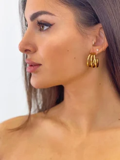 Pendientes triple aros