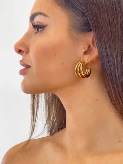 Pendientes triple aros