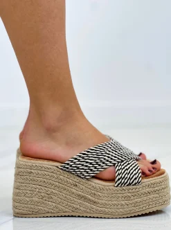 Sandalia abierta plataforma plana Elena