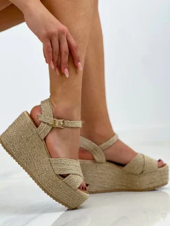 Sandalia plataforma yute Brenda