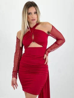 Vestido cut out transparencia