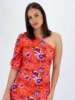 Vestido estampado asimétrico Estela