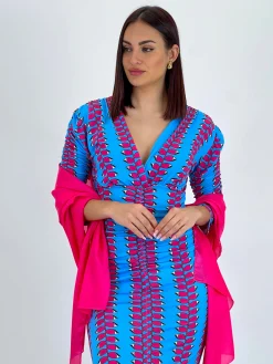 Vestido estampado Elaia