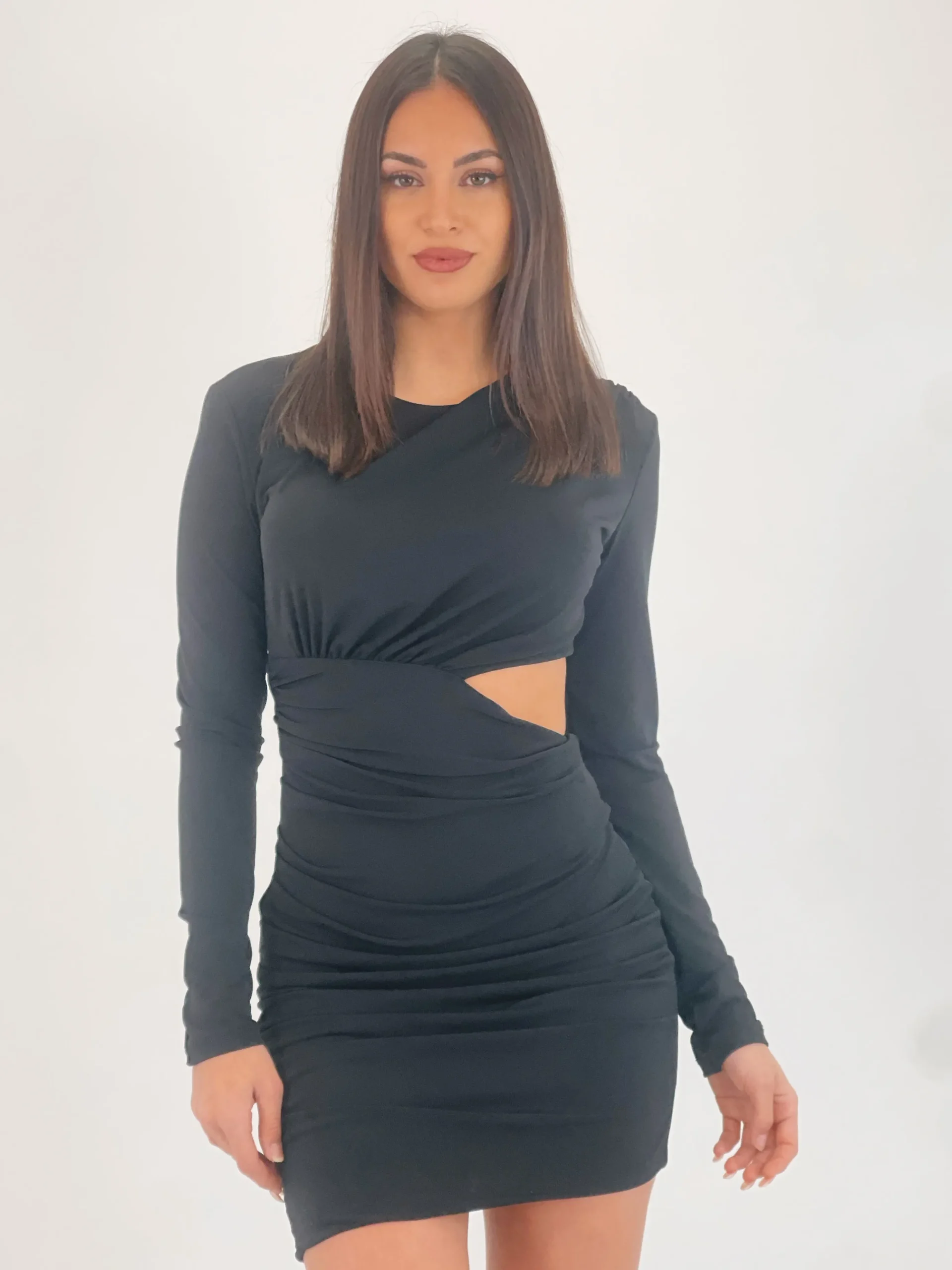 Vestido licra cut out