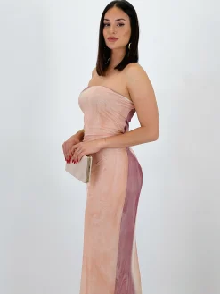 Vestido palabra de honor tul