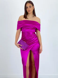 Vestido satinado Tatiana