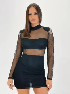 Vestido transparencia Alba